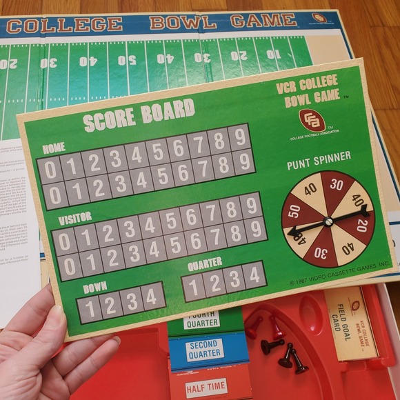 VCR college bowl game video cassette games board game vintage - Picture 5 of 6